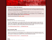 Tablet Screenshot of ihatemyinlaws.com